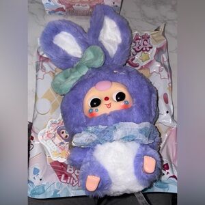 Baby Three Lily Rabbit Town V2 CONFIRMED Purple Bunny Pendant